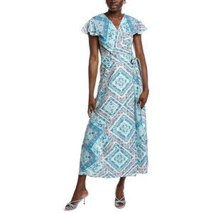 Ipponelli Womens  Wrap Dress, Blue